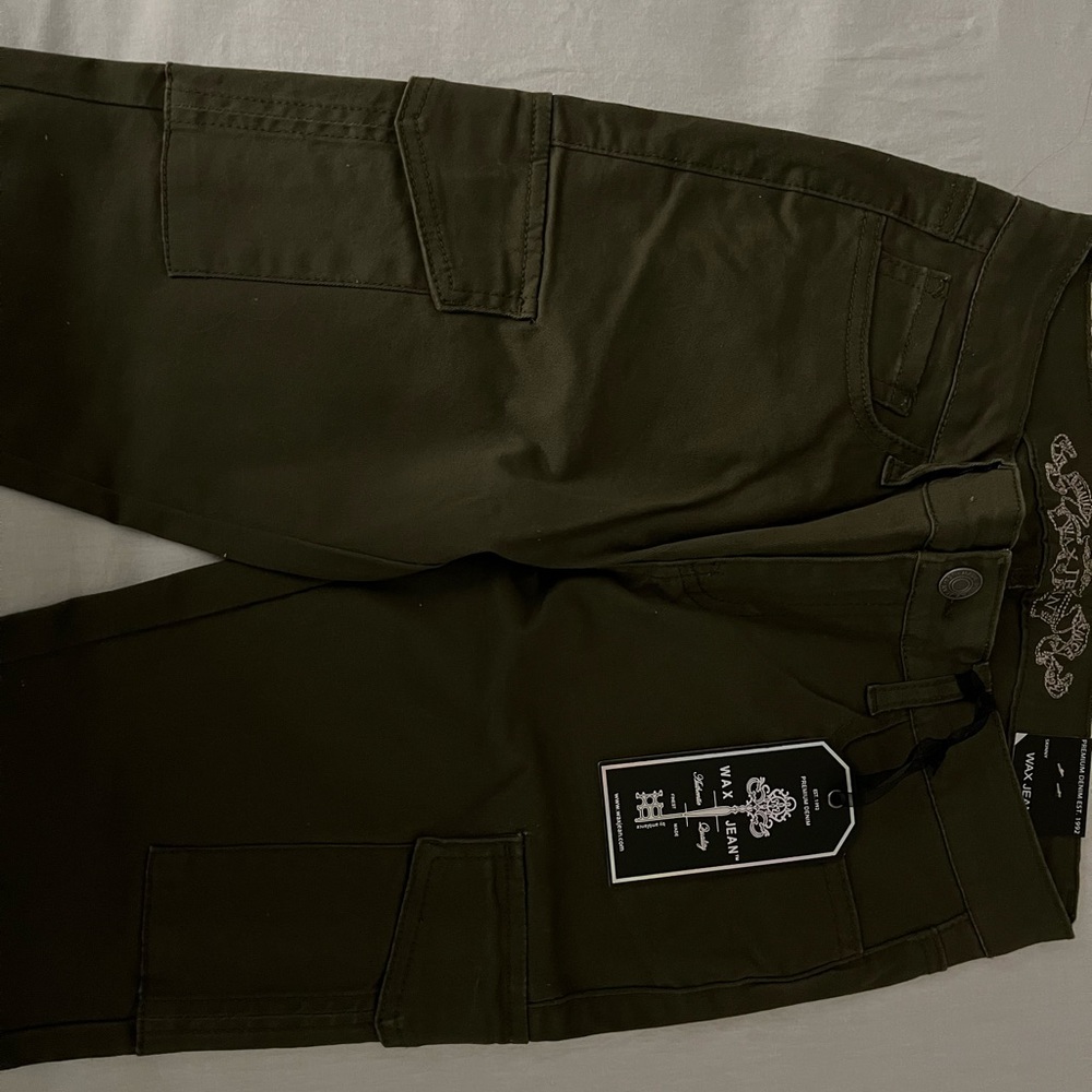 Fashion nova olive cargo skinny pants